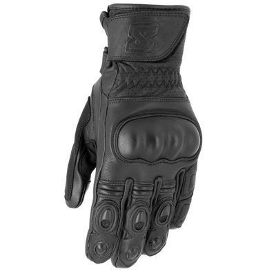 Bild på S-line läderhandskar med knogskydd svarta XS/7