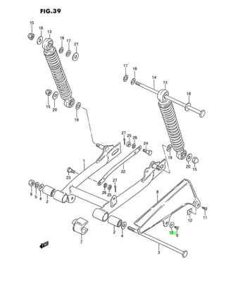 Picture of Suzuki pv chain guard washer