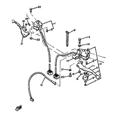Bild på Yamaha belysningsbrytare 1U3-83963-40