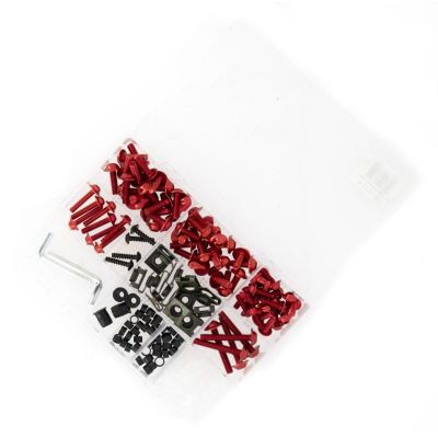 Picture of Universal fairing bolt kit 178 pcs red
