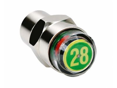 Picture of Valve cap with pressure gauge/manometer 28psi