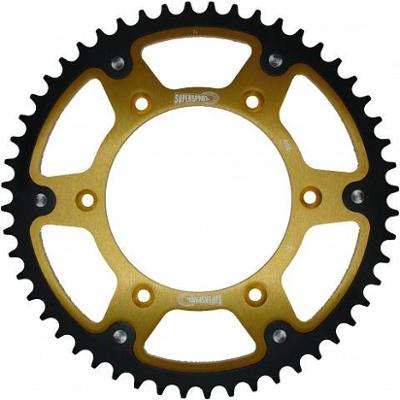 Bild på Supersprox bakdrev alu/stål Stealth guld 520 49T