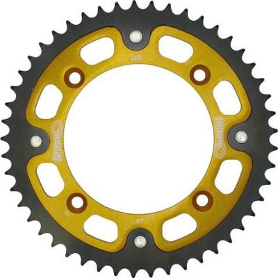 Bild på Supersprox bakdrev alu/stål stealth guld 420 56T