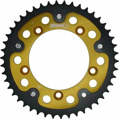 Bild på Supersprox bakdrev alu/stål stealth guld 420 48T