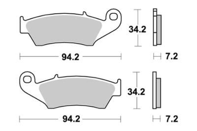 Bild på SBS bromsklossats Racing Sintered 694RSI fram