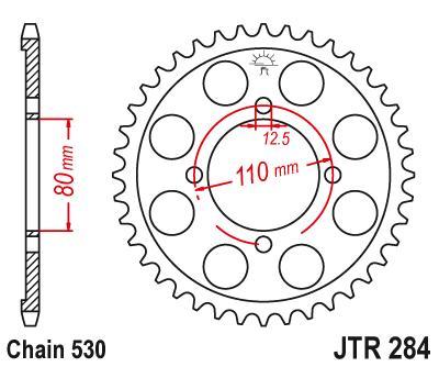 Picture of JT rear sprocket 530 40T