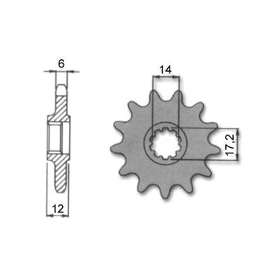 Picture of Forte front sprocket 420 13T