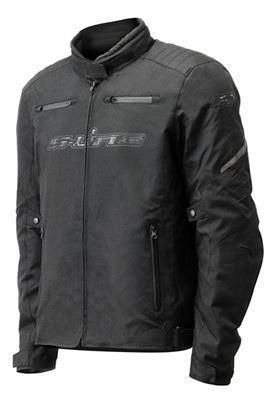 Bild på S-Line textiljacka med CE skydd (armbågar/axlar) svart M