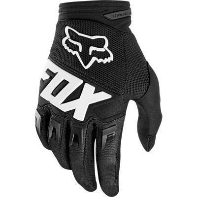 Bild på FOX crosshandskar Dirtpaw svarta/vita XL