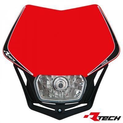 Bild på Racetech framlampa V-Face röd