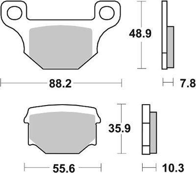 Bild på Sbs bromsklossats keramisk 203HF