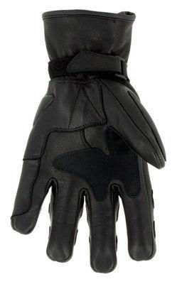 Bild på S-line läderhandskar med knogskydd svarta M/9
