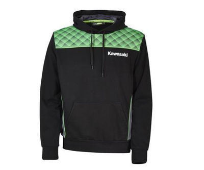 Bild på Kawasaki hoodie sports svart/grön 2XL
