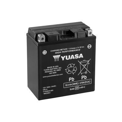 Picture of Yuasa batteri YTX20CH-BS