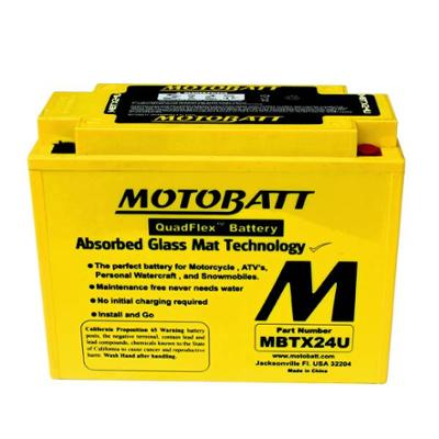 Bild på Motobatt batteri MBTX24U (12N18-3 / 12N18-3A / Y50-N18A-A / Y50-N18L-A / Y50-N18L-A2 / Y50-N18L-A3 / Y50-N18L-A-CX / SY50-N18L-A / SY50-N18L-AT / YTX24HL-BS / YTX24HL)