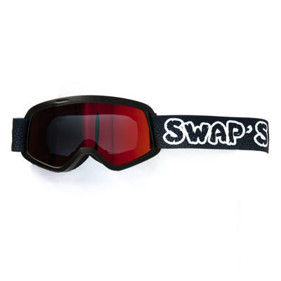 Bild på Swaps barn crossglasögon svart/vit med klar och iridium röd/orange lins