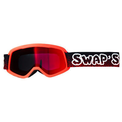 Bild på Swaps barn crossglasögon röd/svart med klar och iridium röd/orange lins