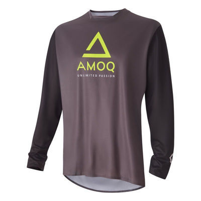 Bild på Amoq crosströja Comp svart/grå/gul M