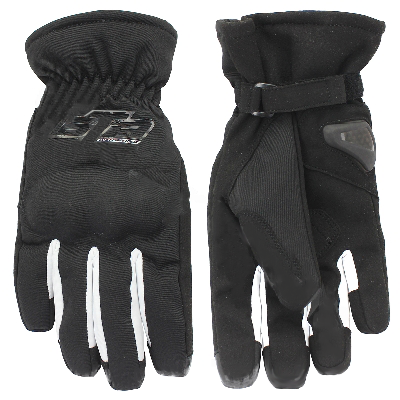 Bild på Gtr fodrade handskar med knogskydd vattentäta svart/vit XL/11